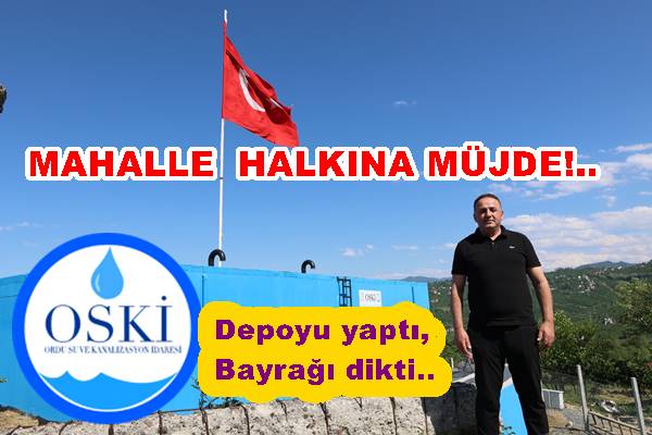 KÖKENLİ MAHALLESİNE 500 m3’LÜK SU DEPOSU..