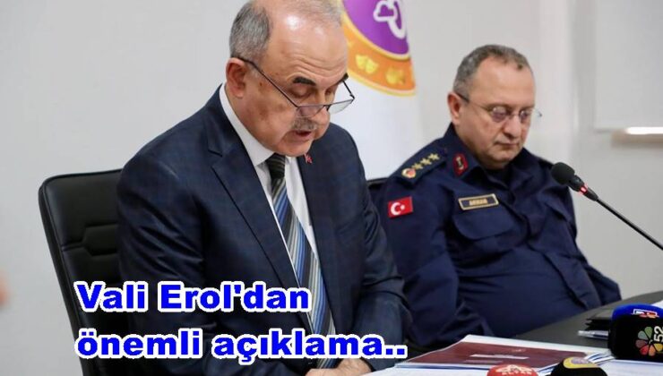 VALİ EROL, FATSA TAŞ OCAĞI KONUSUNDA AÇIKLAMALARDA BULUNDU..