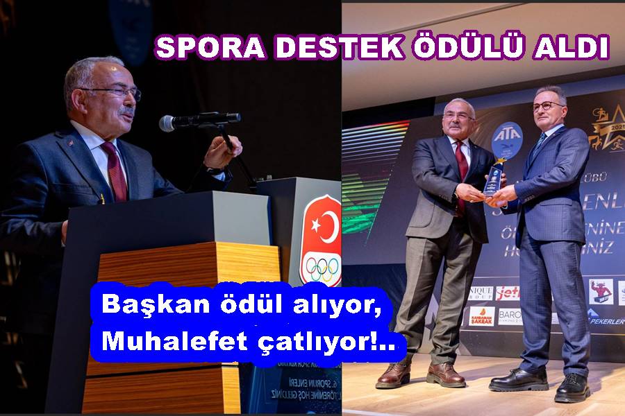 BAŞKAN GÜLER’E SPORCUYA DESTEK VEREN YÖNETİCİ ÖDÜLÜ..