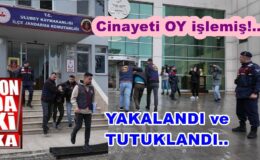 CİNAYET ZANLISI YAKALANDI VE TUTUKLANDI..