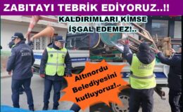 ALTINORDU ZABITASI KALDIRIM İŞGALİNE SAVAŞ AÇTI..