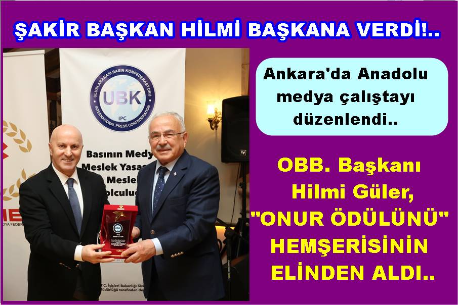 “YILIN VİZYONER DEVLET ADAMI VE YEREL YÖNETİCİ ONUR ÖDÜLÜ” VERİLDİ..