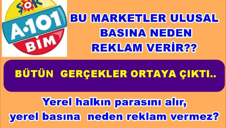 REKLAM, AVANTA VERMESE BÜYÜK MARKETLER AYAKTA KALAMAZ..
