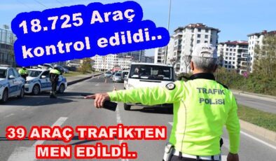 BİR HAFTADA 30 SÜRÜCÜ ALKOLLÜ YAKALANDI..