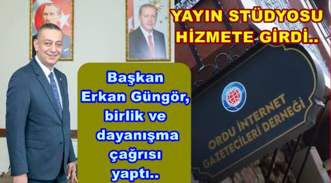 İNTERNET GAZETECİLERİ DERNEĞİNDEN YAYIN STÜDYOSU..
