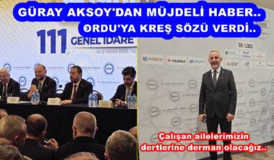 ORDU (MÜSİAD)’DAN ÖNEMLİ KREŞ PROJESİ..