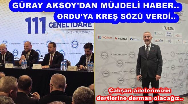 ORDU (MÜSİAD)’DAN ÖNEMLİ KREŞ PROJESİ..