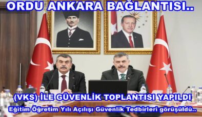 VALİ  MUAMMER EROL VE EMNİYET MÜDÜRLERİ TOPLANDI..