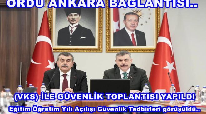 VALİ  MUAMMER EROL VE EMNİYET MÜDÜRLERİ TOPLANDI..