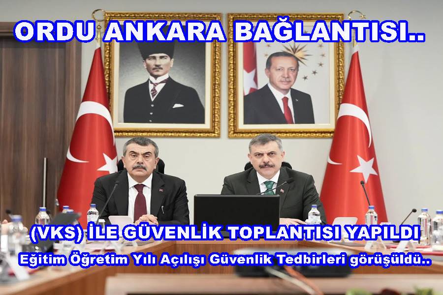 VALİ  MUAMMER EROL VE EMNİYET MÜDÜRLERİ TOPLANDI..