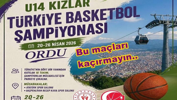 ORDU U14 BASKETBOL ŞAMPİYONASINA EV SAHİPLİĞİ YAPACAK