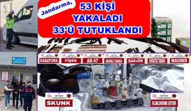 JANDARMADAN, UYUŞTURUCU VE  TRAFİK KONTROLLERİ..