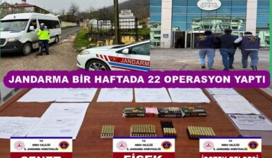JANDARMA BİR HAFTADA 62 ŞÜPHELİ YAKALADI..