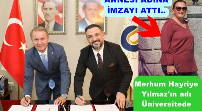 YILMAZ AİLESİ ORDU ÜNİVERSİTESİNDE  STÜDYO İÇİN PROTOKOL İMZALADI..