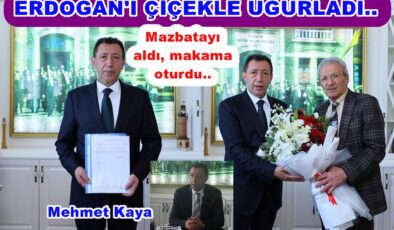 MEHMET  KAYA MAZBATAYI ALDI, KOLTUĞA OTURDU..