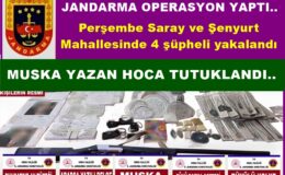 JANDARMA SAHTE MUSKA YAZAN ÖRGÜTÜ ÇÖKERTTİ..