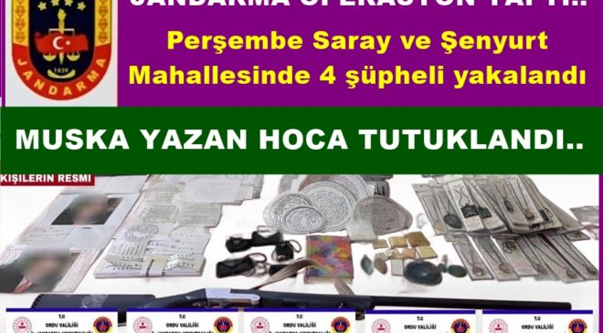 JANDARMA SAHTE MUSKA YAZAN ÖRGÜTÜ ÇÖKERTTİ..