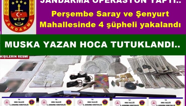 JANDARMA SAHTE MUSKA YAZAN ÖRGÜTÜ ÇÖKERTTİ..