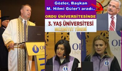 Ordu Üniversitesi 3. Yaş Üniversitesi İlk Mezunlarını Verdi
