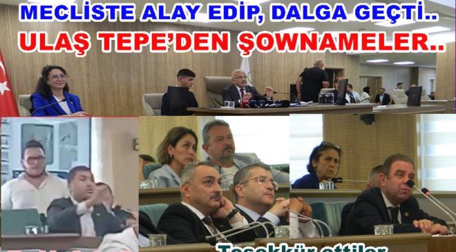MECLİSTE HERKES TEŞEKKÜR EDERKEN, ULAŞ TEPE SİTEM ETTİ..