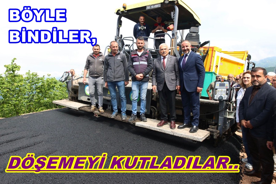 DÖŞMEYE BAŞLAMANIN MUTLULUĞUNU VATANAŞLARLA YAŞADILAR.