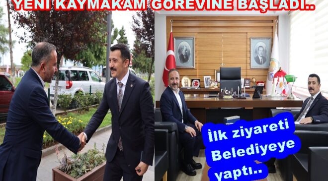 PERŞEMBE KAYMAKAMI BURAK AKELLER GÖREVİNE BAŞLADI..