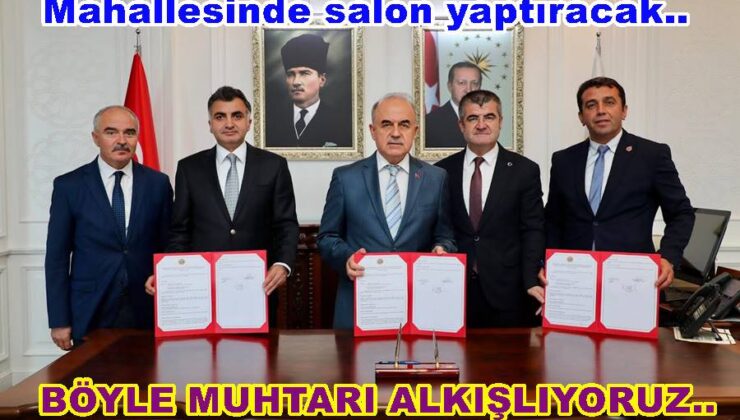 HAYIRSEVER MUHTAR MAHALLESİNE SALON YAPTIRACAK..