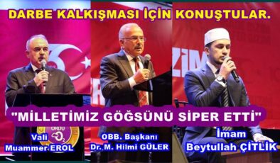 DEMOKRASİ VE MİLLİ BİRLİK GÜNÜ ANMA PROGRAMI YAPILDI ..