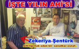 2026 YILININ AHİ’Sİ ZEKERİYA ŞENTÜRK SEÇİLDİ..
