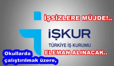 İŞKUR ARACILIĞI İLE 1.177 KİŞİ İŞE  ALINACAK..