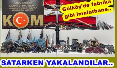 BIÇAK VE KAMA İMALATÇILARINA POLİS BASKINI..