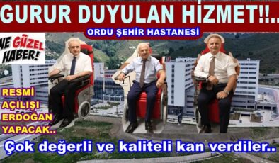 ORDU ŞEHİR HASTANESİ HASTA KABULÜNE BAŞLADI..