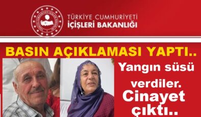 KARI – KOCAYI ÖLDÜRÜP YANGIN SÜSÜ VERİLMİŞTİ..