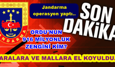 ORDU’DA 916 MİLYON PARA ve MAL  KAYNAĞI BULUNDU..