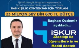 AK PARTİ İL BAŞKANI ÖZDEMİR’DEN ÖĞRENCİLERE İŞ MÜJDESİ..