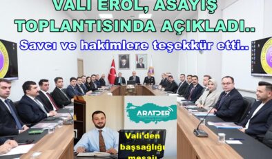 VALİ EROL, BASIN CAMİASINA BAŞ SAĞLIĞI DİLEDİ..