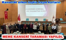 SAĞLIK MÜDÜRLÜĞÜ MEME KANSERİ EĞİTİMİ VERDİ..