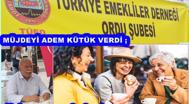 ORDU’DA EMEKLİ KADIN YAŞAM MERKEZİ AÇILIYOR