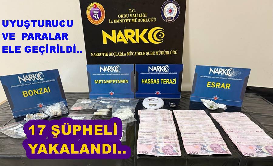 GÜMRÜK KAÇAĞI MAL VE UYUŞTURUCU ELE GEÇİRİLDİ..
