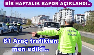 BİR HAFTADA 43 KAZA OLDU..51 KİŞİ YARALANDI..