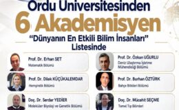 ÜNİVERSİTEDE 6 PROF. BAŞARI LİSTESİNE GİRDİ..