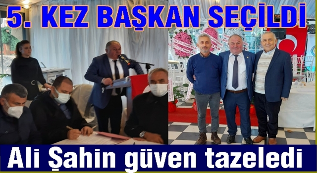 Şoförler Odası başkanı Ali Şahin 5. kez güven tazeledi..