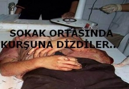 Sokak ortasında vurdular..